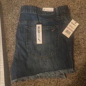 William Rast Blue Boyfriend Jeans shorts